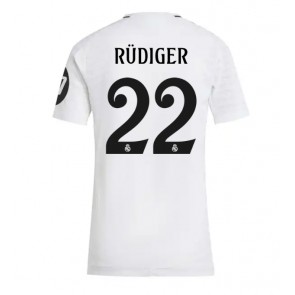 Real Madrid Antonio Rudiger #22 Dámské Domácí Dres 2024-25 Krátký Rukáv